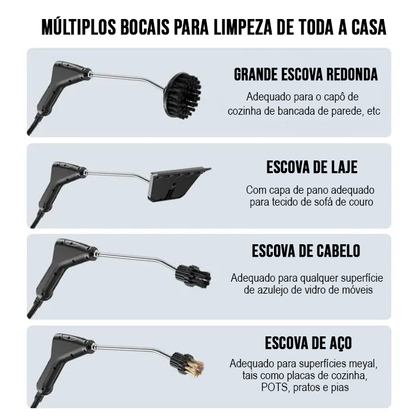 Tudo-em-um pressurizado Steam Cleaner