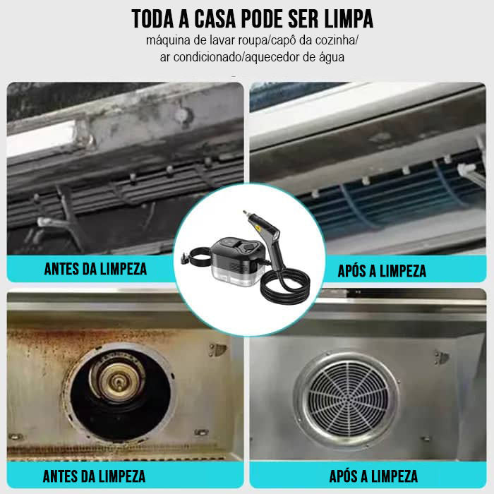 Tudo-em-um pressurizado Steam Cleaner